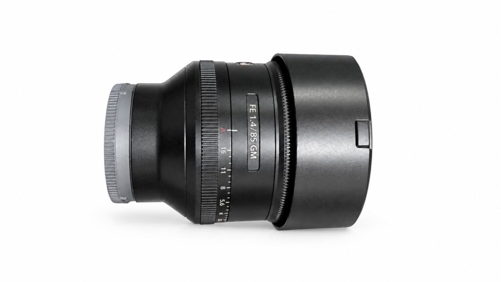 FE 85mm F1.4 GM 初代の絞りリング。AからF16までの刻印が見える