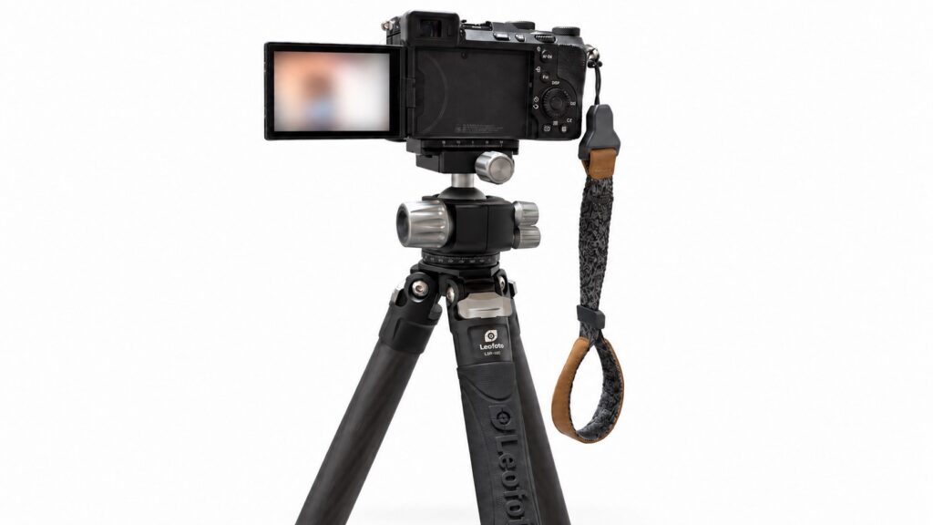 Leofoto LSR-324CにSONY α7C IIを載せた状態